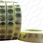 Baskılı Gold Kuşe Etiket